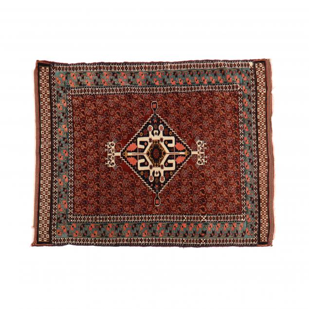 AFSHAR RUG Reddish orange field 2c51d8