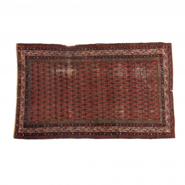 KURDISH RUG Burnt orange field 2c51e9