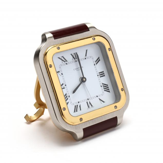 CARTIER SANTOS TRAVEL ALARM CLOCK