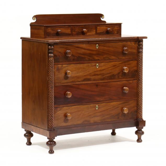 AMERICAN SHERATON MAHOGANY CHEST 2c52d3