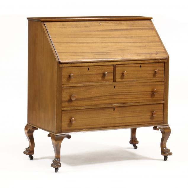 COLONIAL REVIVAL MAHOGANY SLANT