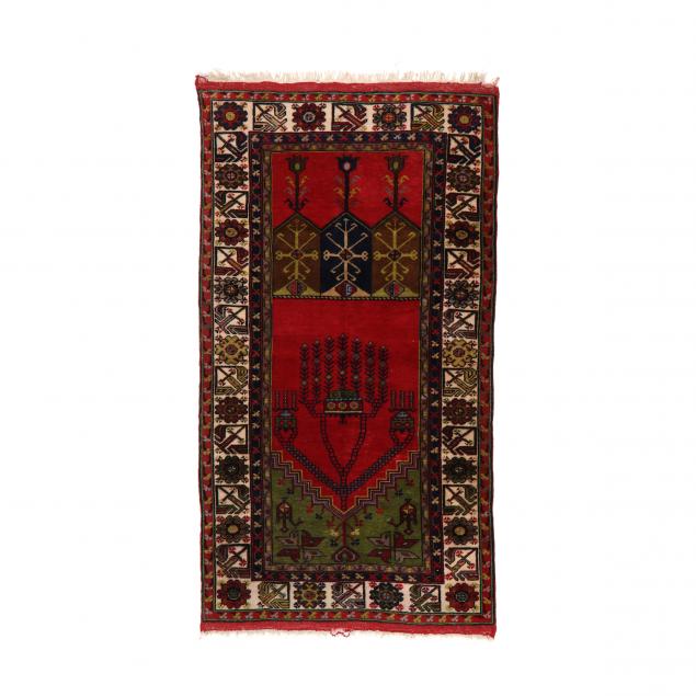 TURKISH RUG Red and green field  2c52ea