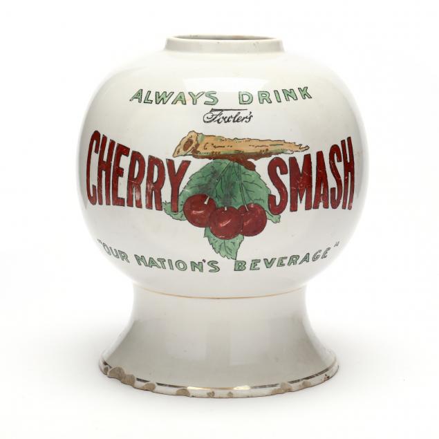 VINTAGE FOWLER'S CHERRY SMASH SYRUP