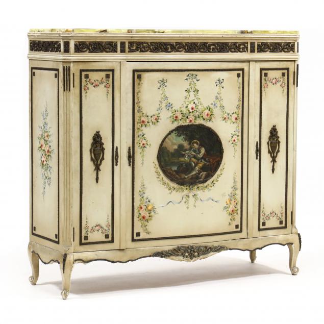 LOUIS XV STYLE PAINT DECORATED  2c539c
