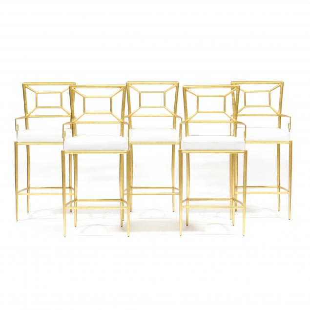 SET OF FIVE CONTEMPORARY GOLD LEAF 2c540f