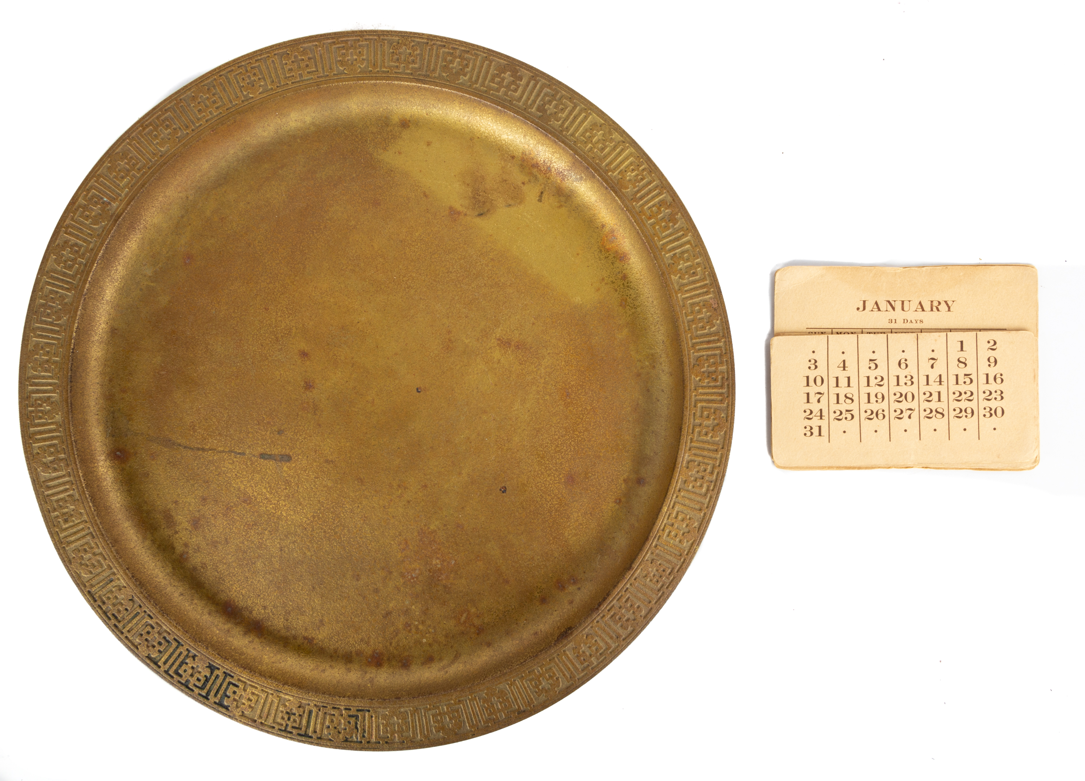 TIFFANY STUDIOS, NEW YORK BRONZE TRAY