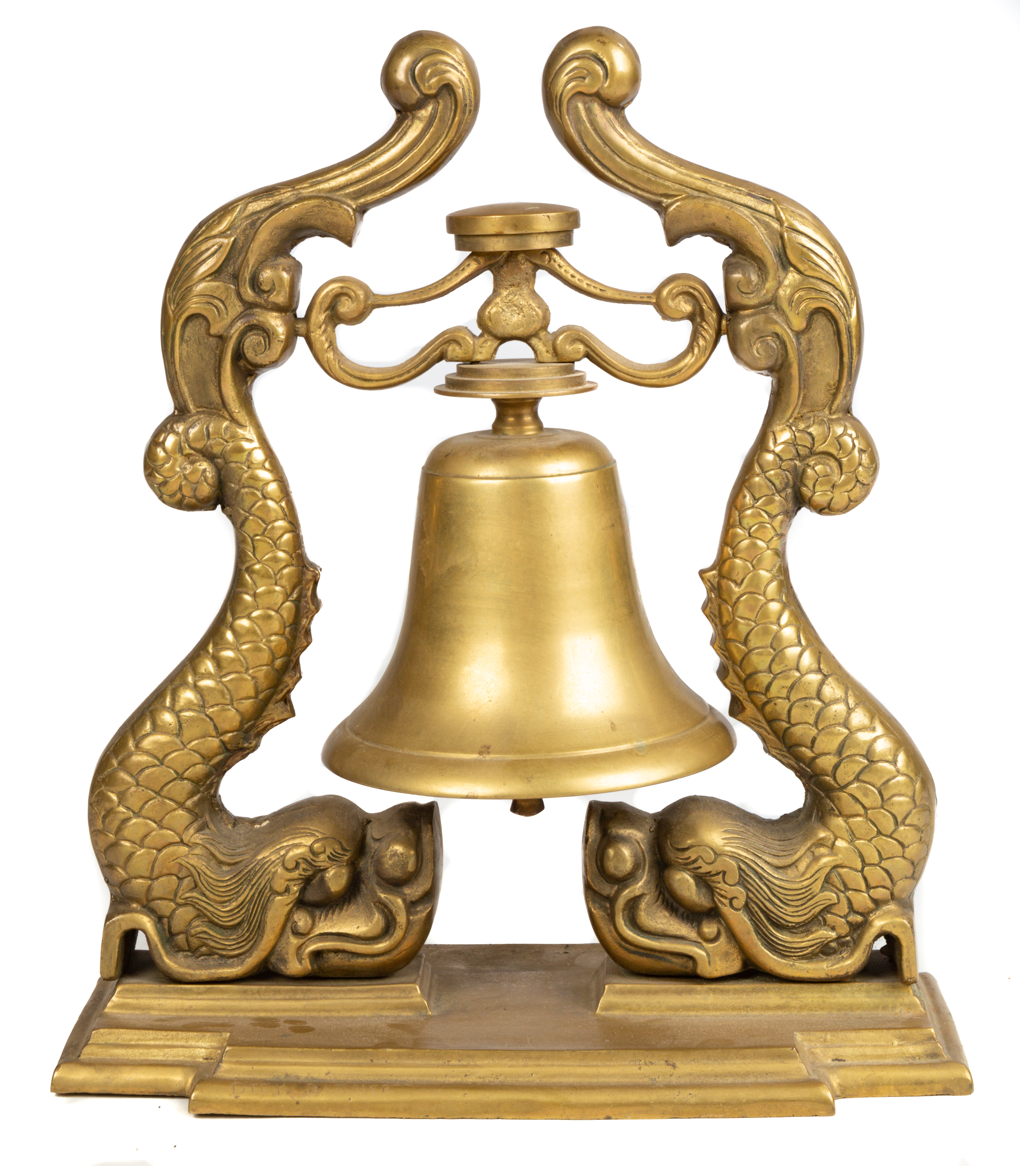 NAUTICAL BRONZE SHIP S BELL WITH 2c8701