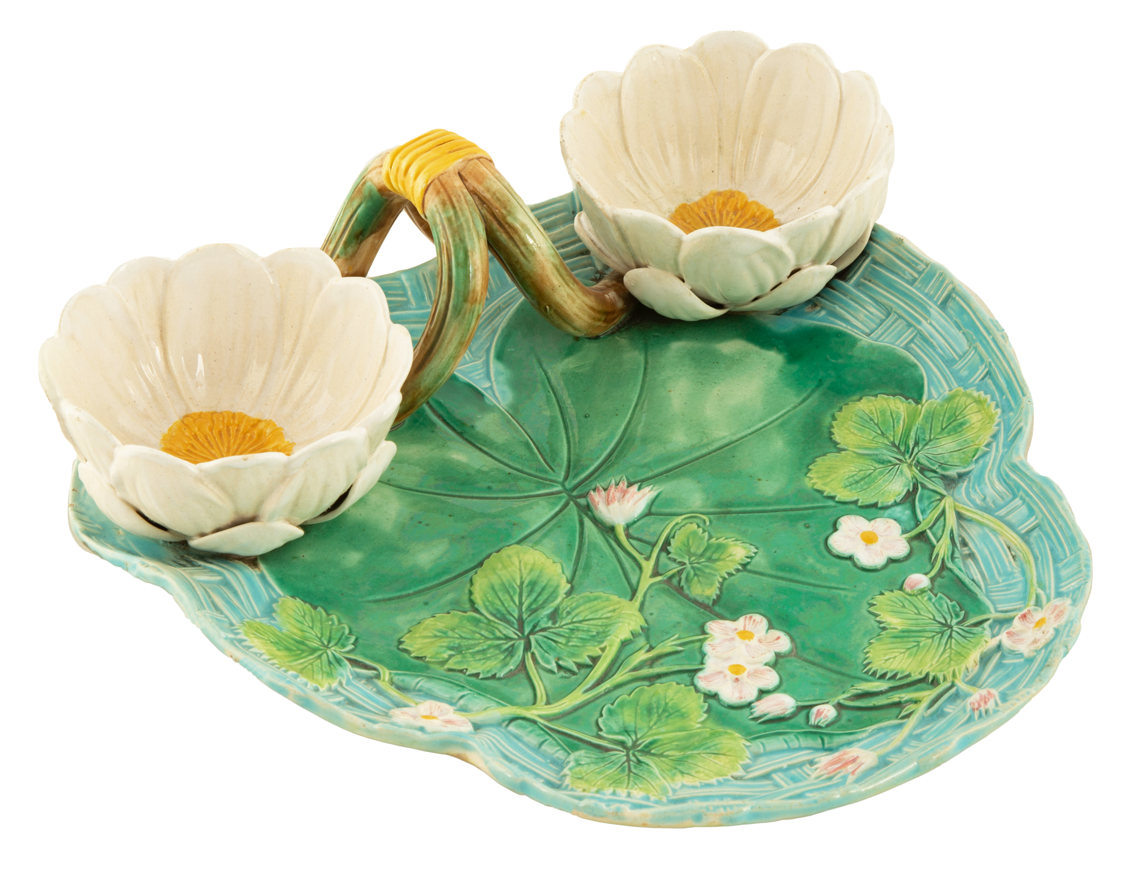 GEORGE JONES MAJOLICA POND LILY 2c8728