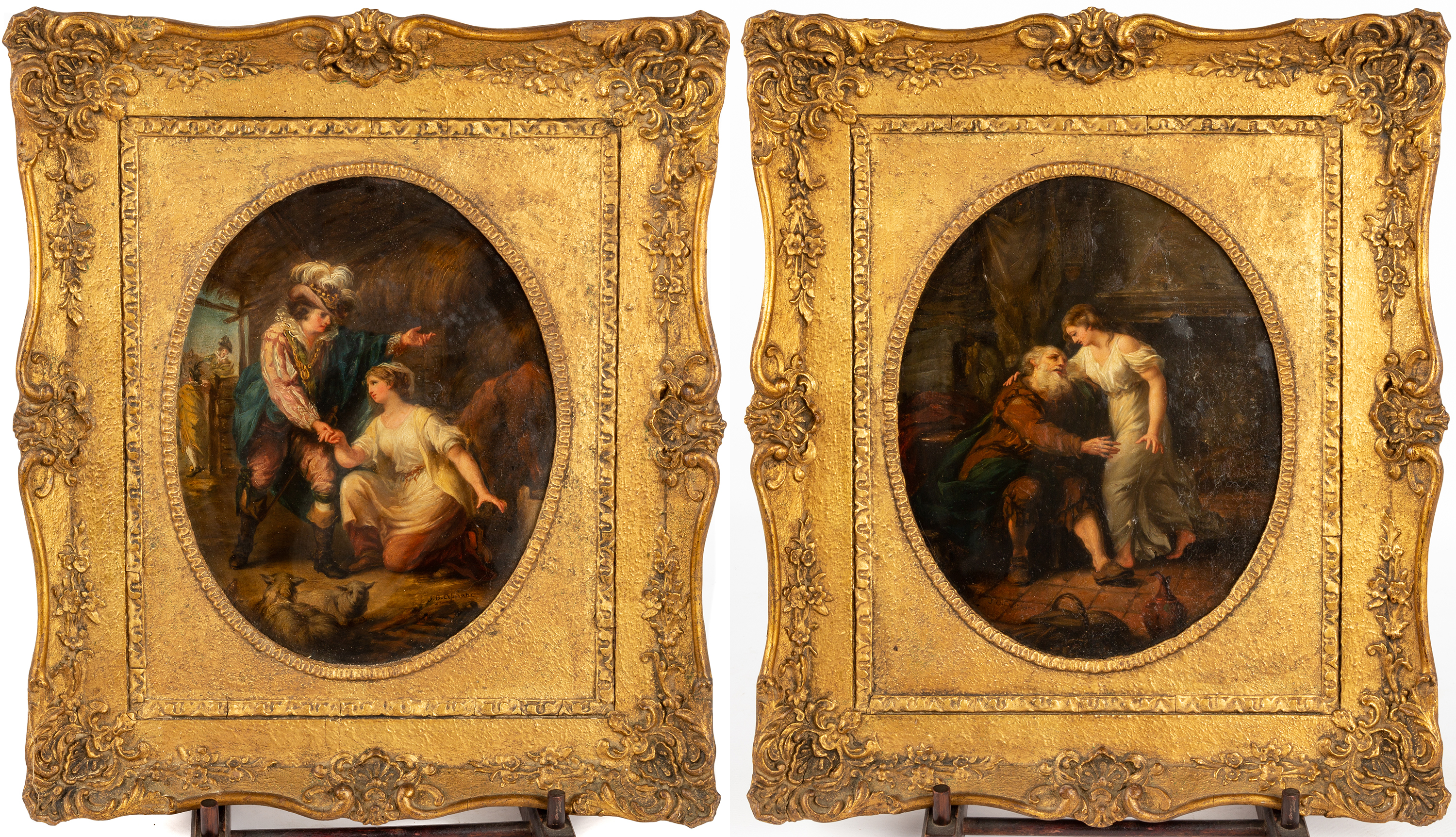 PAIR OF J B CIPRANI PAINTINGS 2c8742