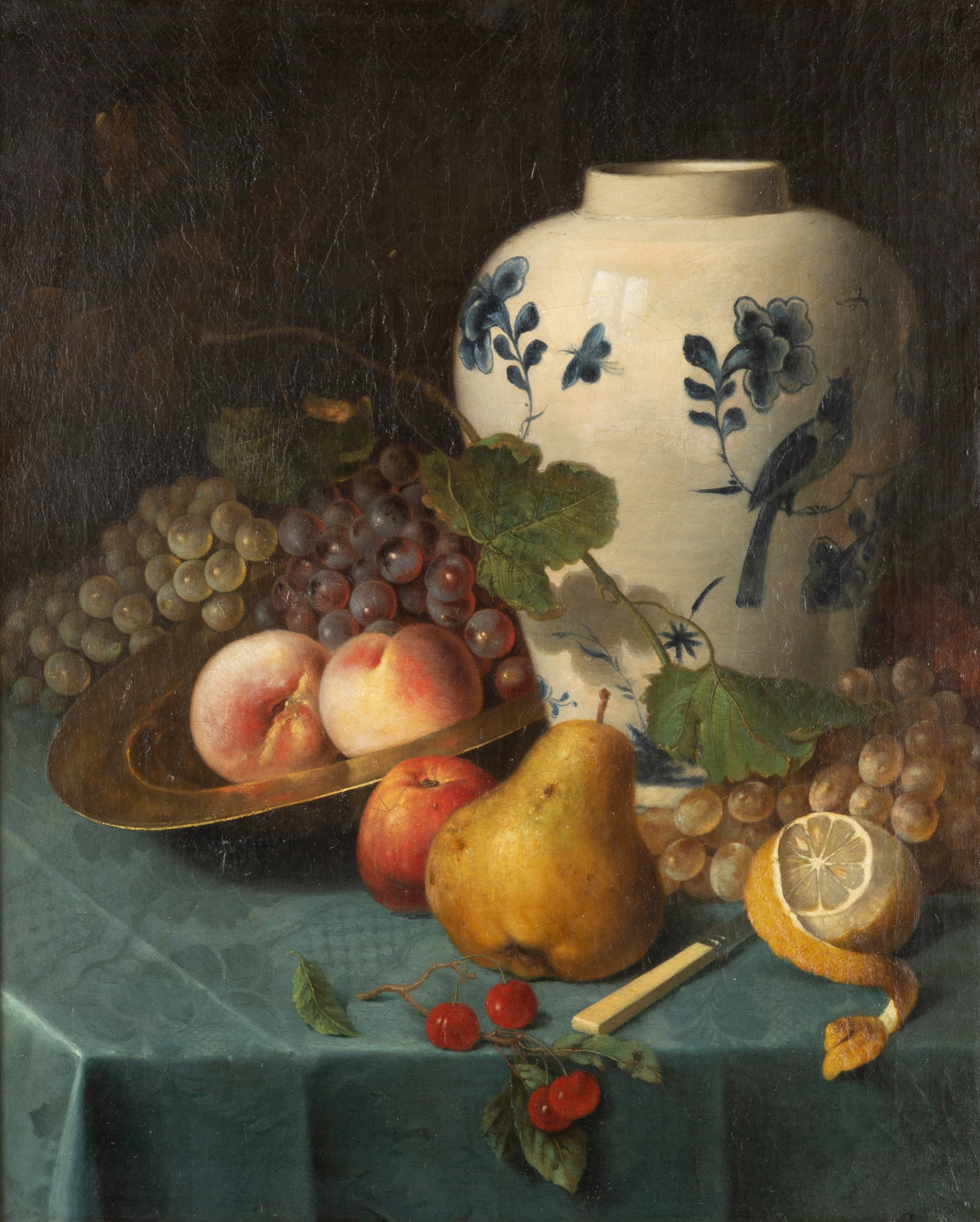 19TH CENTURY STILL LIFE WITH FRUIT AND