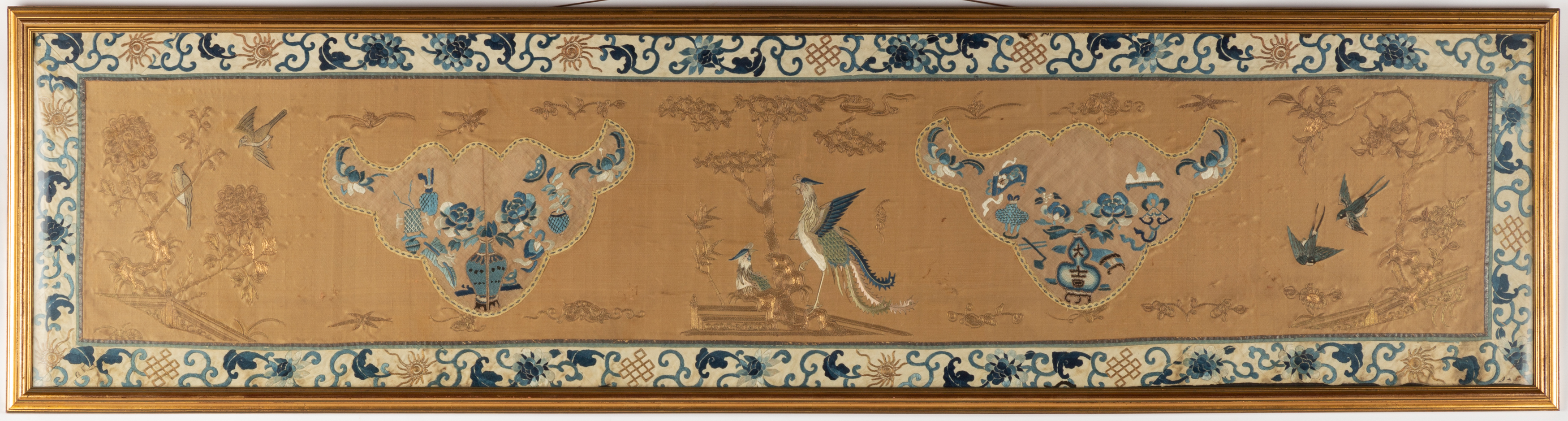 CHINESE SILK EMBROIDERED PANEL 2c878a