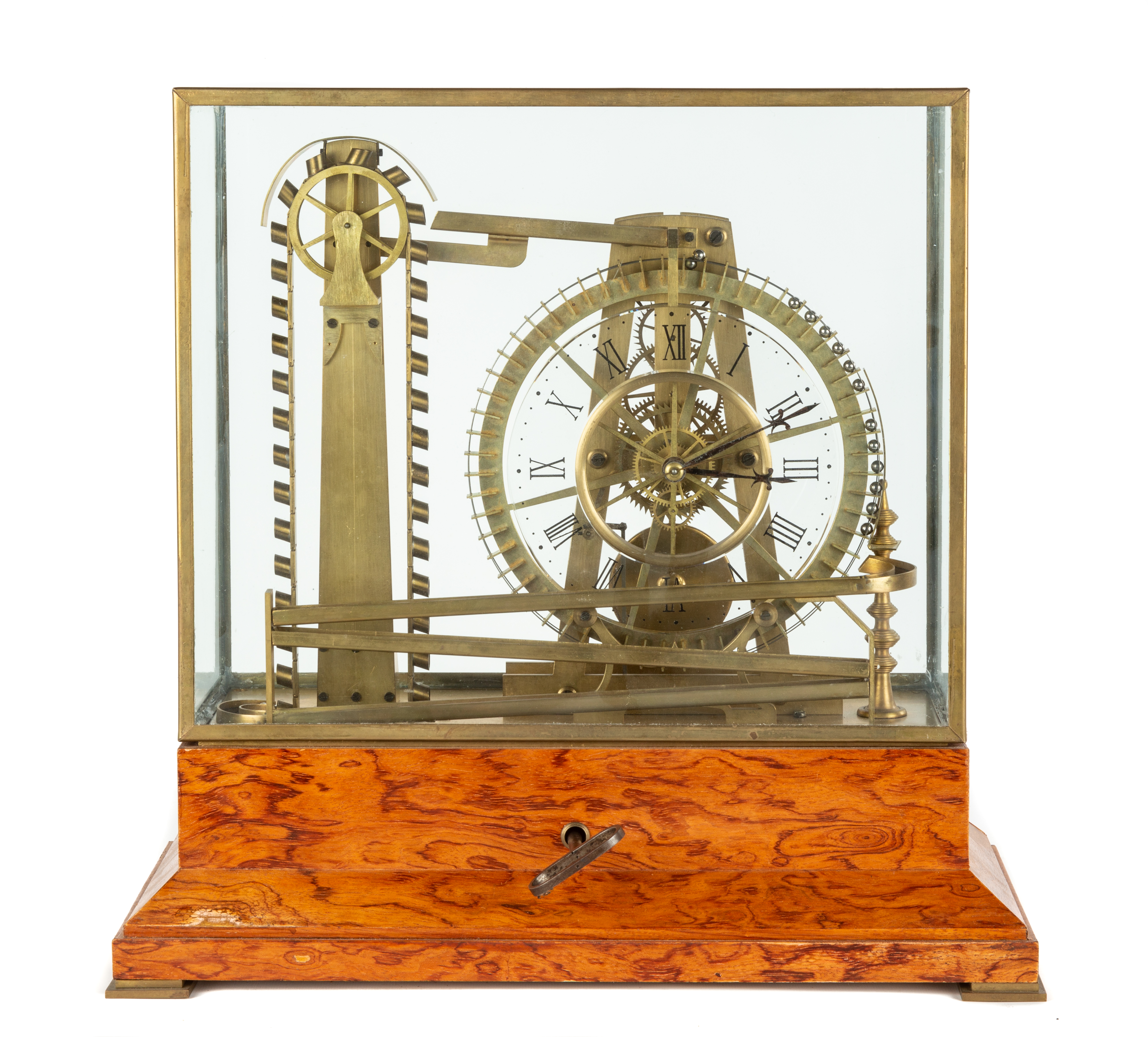 FRENCH ROLLING BALL CLOCK 20th century.