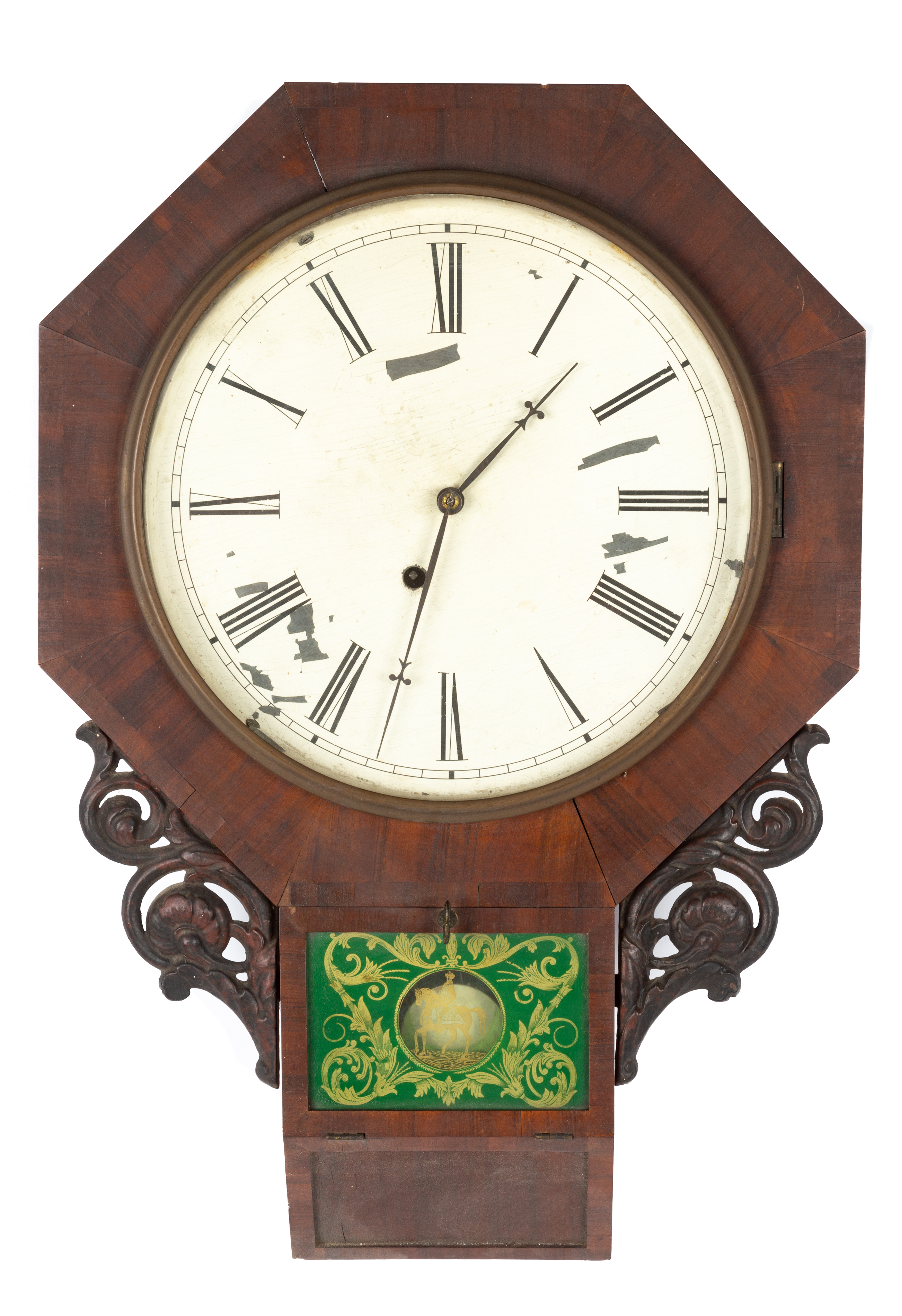 DANIEL PRATT & SONS WALL CLOCK 19th