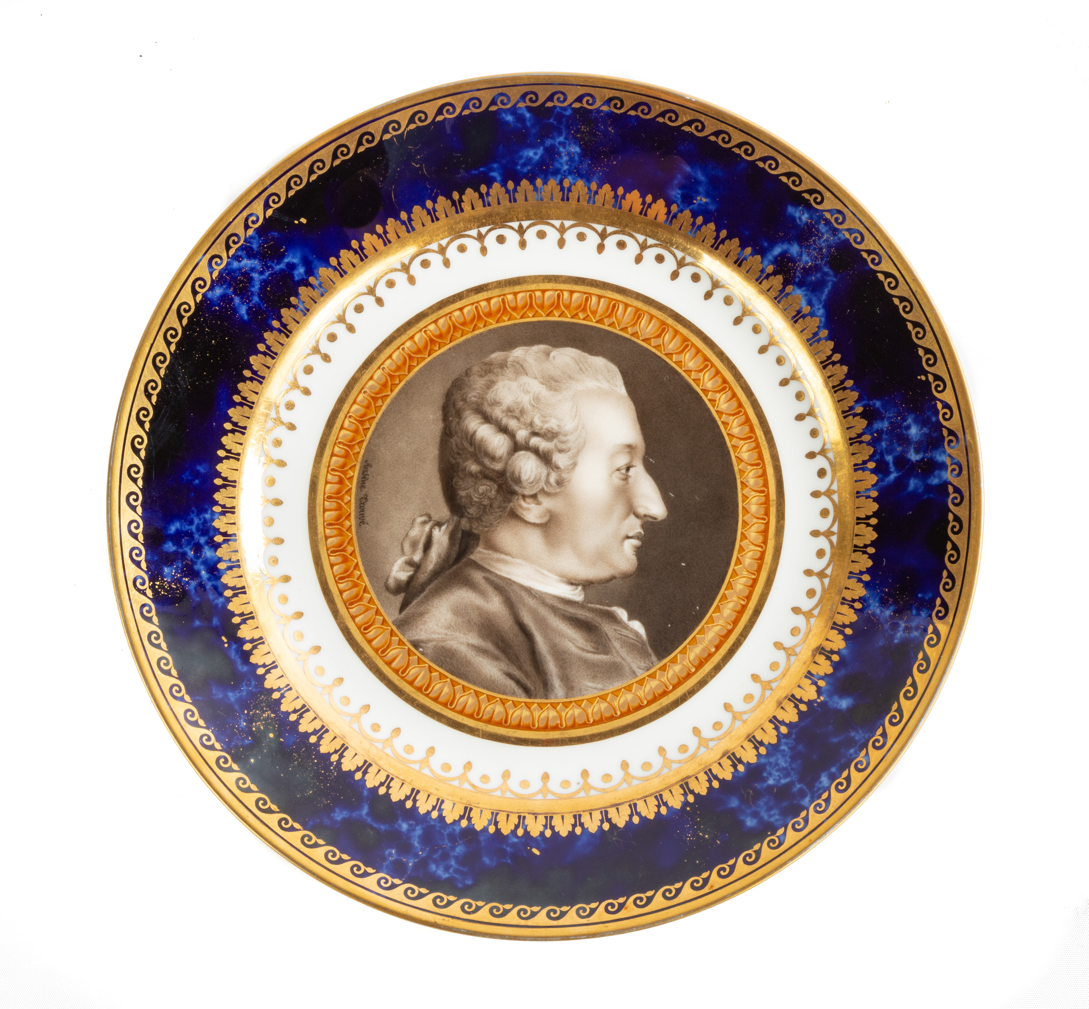 RARE S VRES PORCELAIN PLATE FROM 2c893a