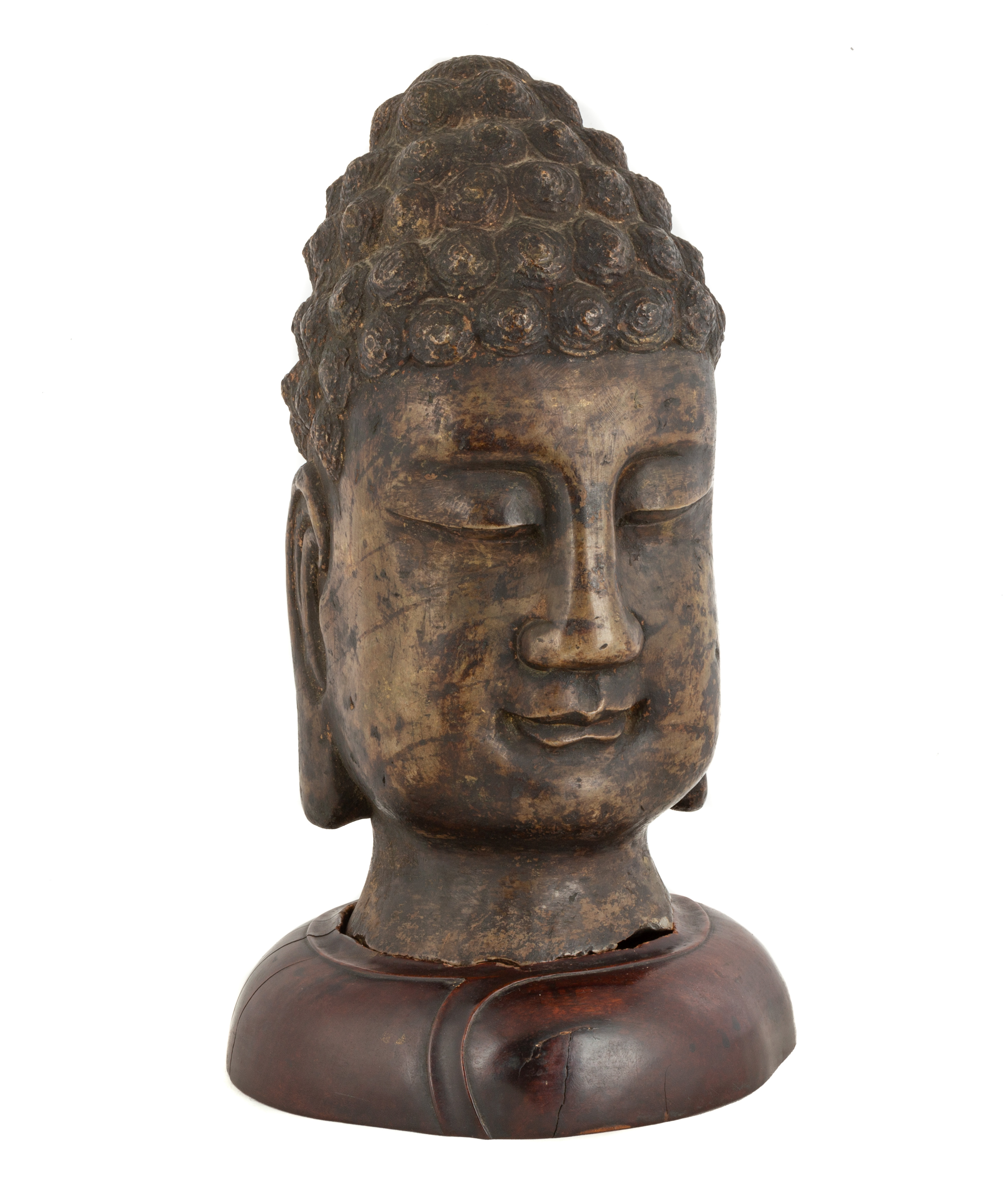 CHINESE STONE BUDDHA HEAD on a 2c894c