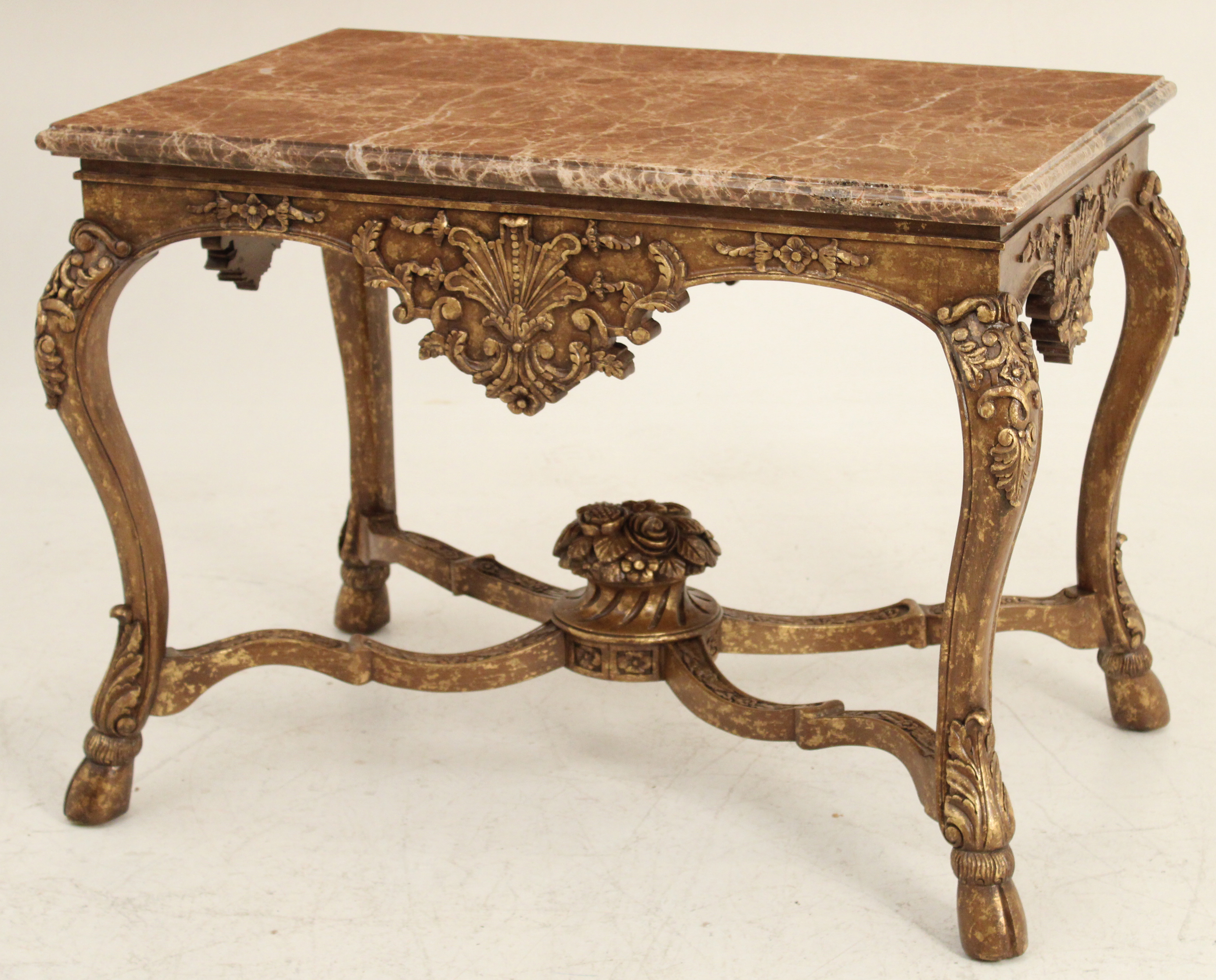 FRENCH MARBLE TOP CENTER TABLE 2c8959
