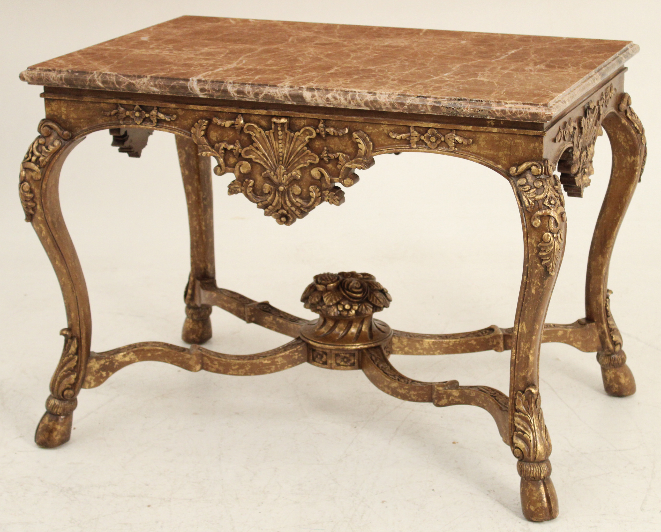 FRENCH MARBLE TOP CENTER TABLE