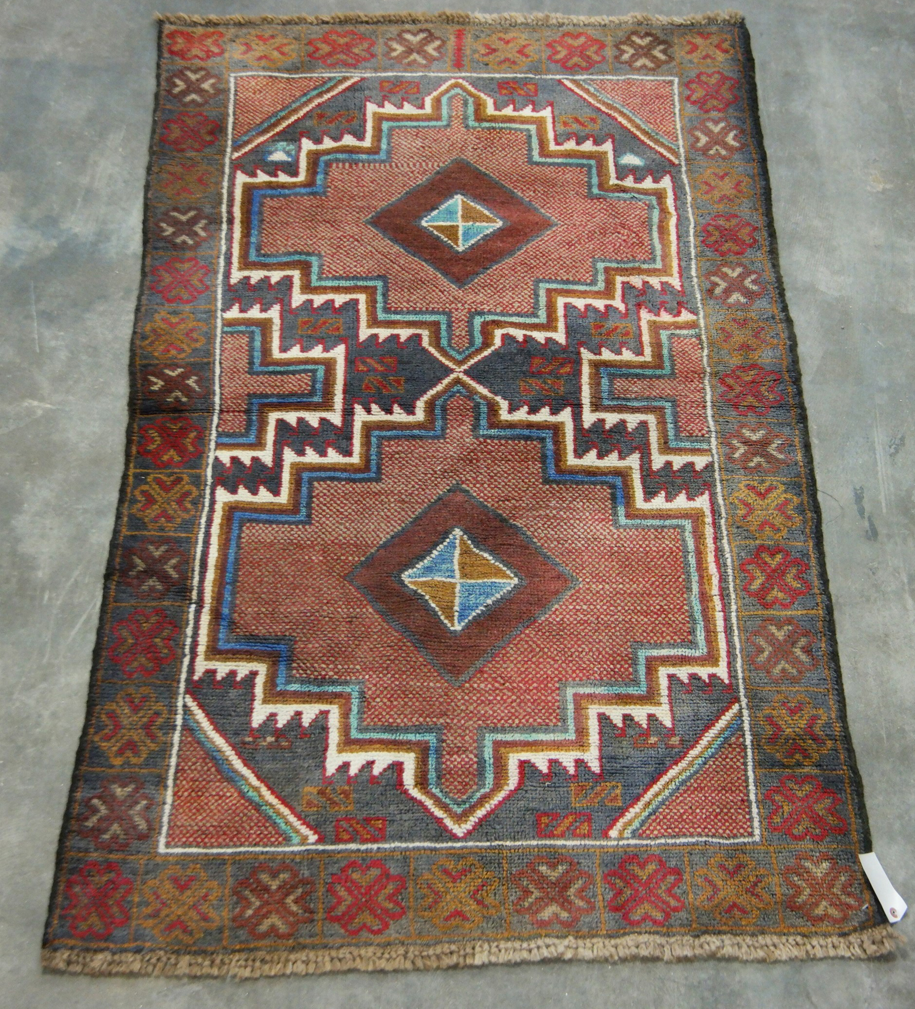 ORIENTAL RUG  3'6" X 6'3"  MEHABAD