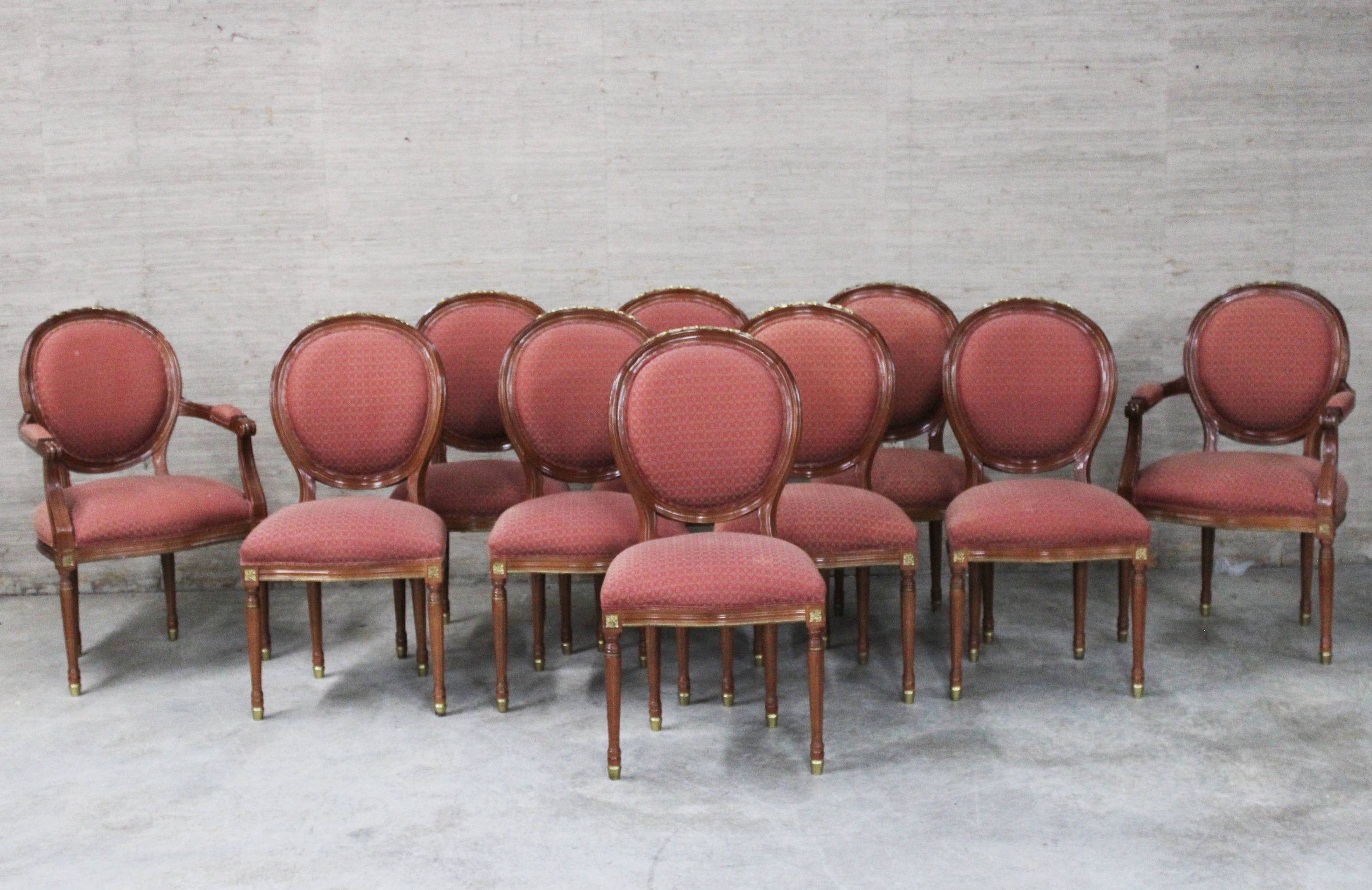 SET OF 10 LOUIS XVI STYLE MAHOGANY 2c8a0b