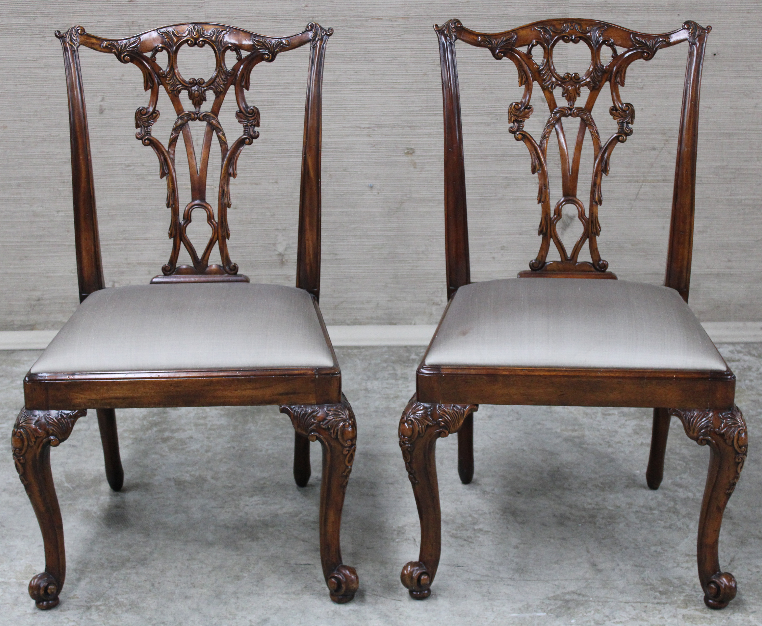 PAIR OF ENGLISH ROCCOCO STYLE SIDE