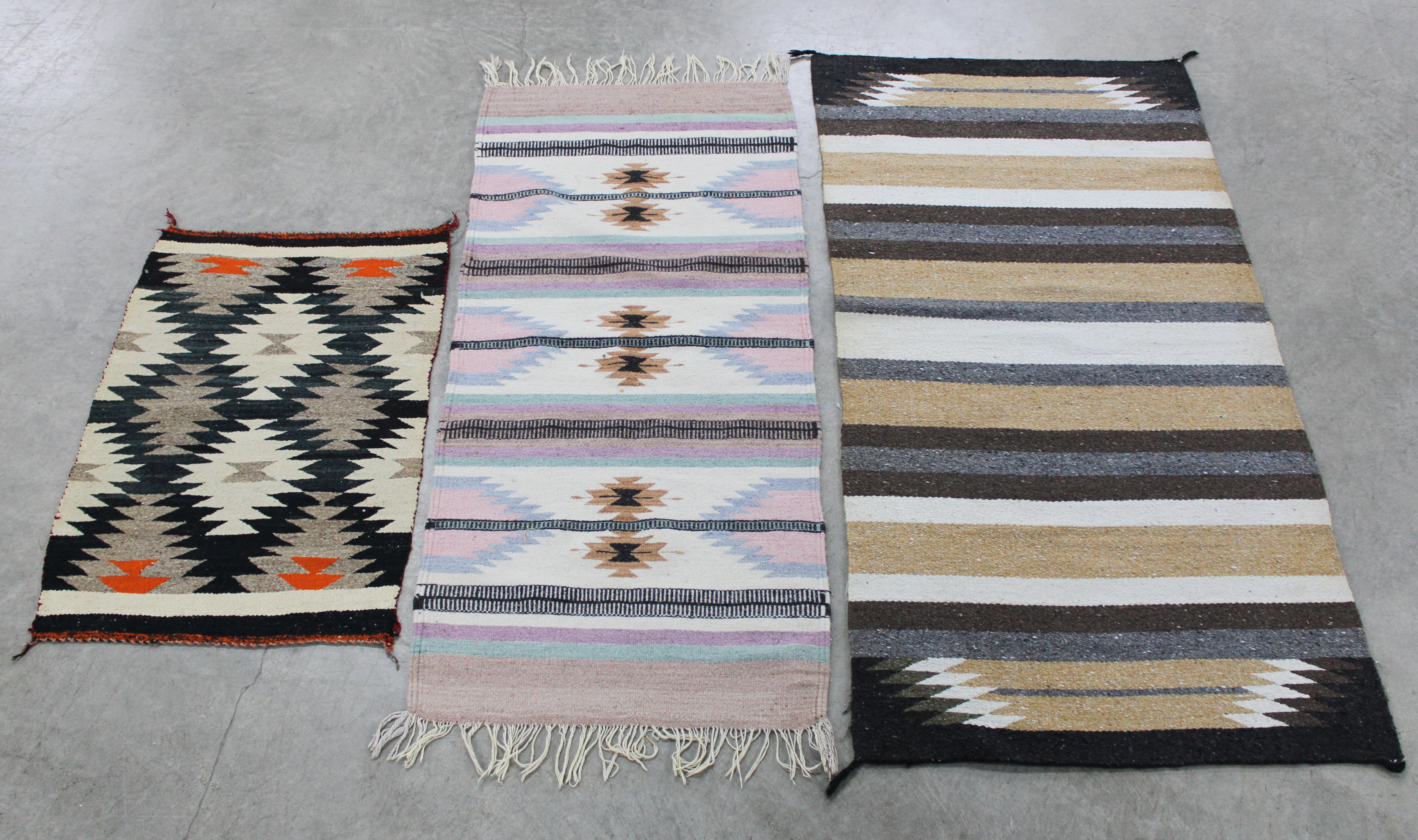 GROUP OF 3 NAVAJO KILIM RUGS Group 2c8d91