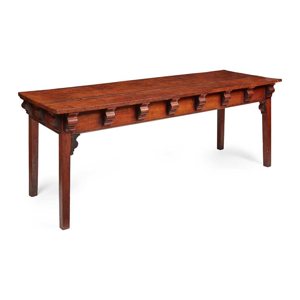 YEW PINE AND ELM HALL TABLE 19TH 2ca822