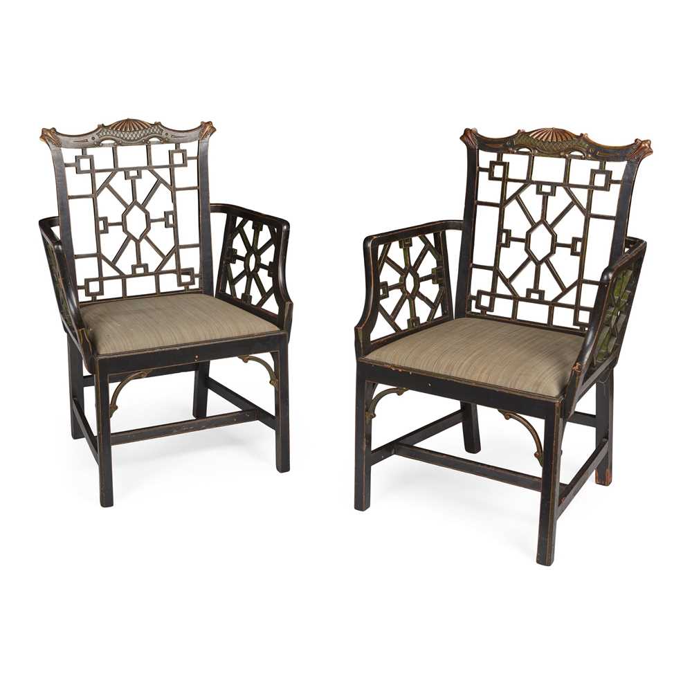 PAIR OF CHINESE CHIPPENDALE STYLE