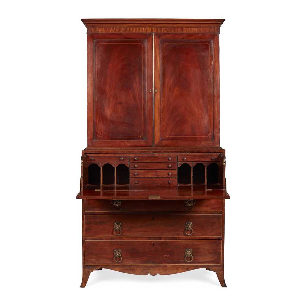 GEORGE III MAHOGANY SECRETAIRE 2ca829