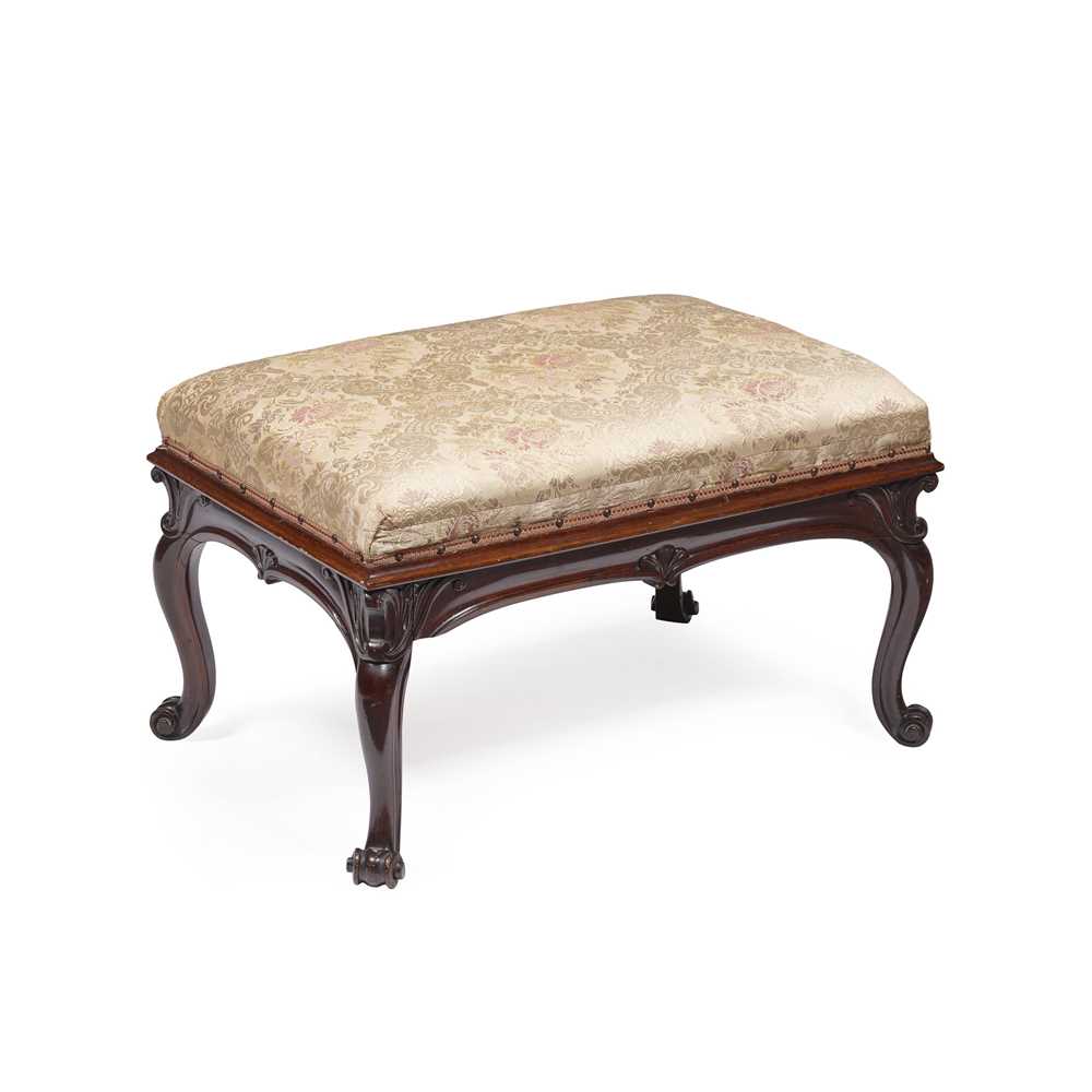 Y EARLY VICTORIAN ROSEWOOD FOOTSTOOL
MID