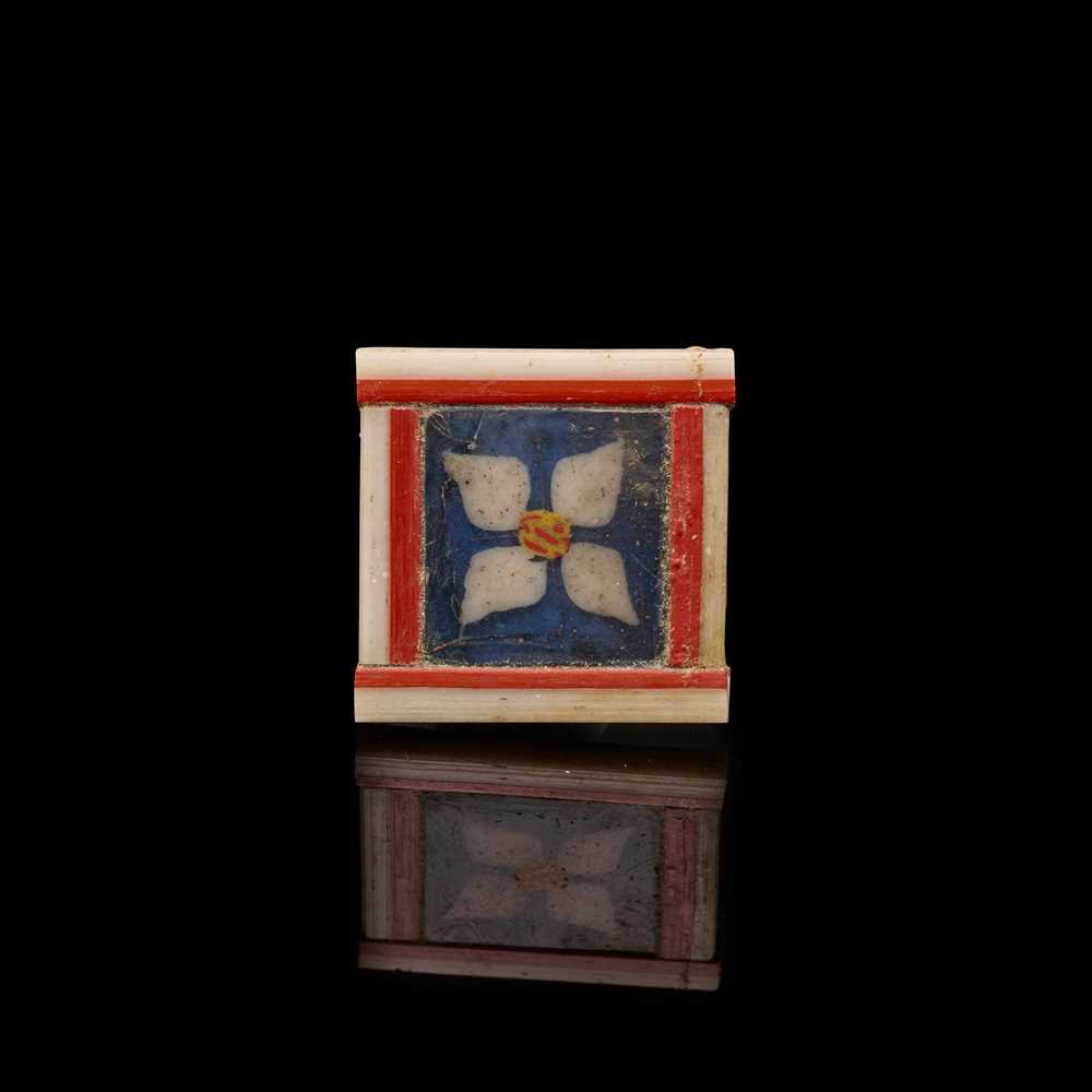 EGYPTIAN MOSAIC GLASS SQUARE INLAY 2ca92a