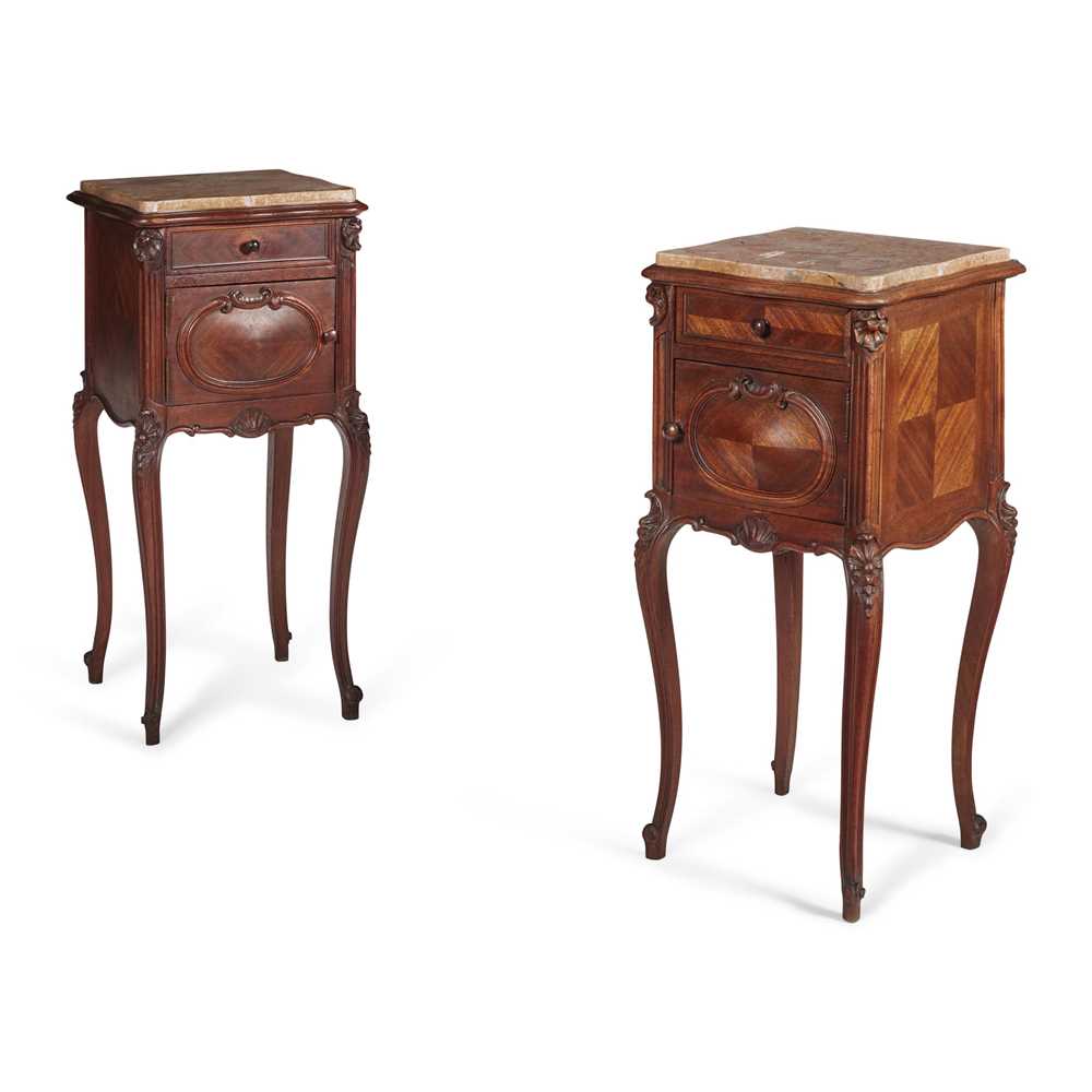 PAIR OF FRENCH ROCOCO STYLE MAHOGANY 2ca97c