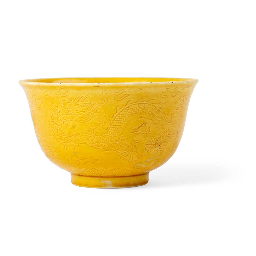 YELLOW GLAZED DRAGON CUP KANGXI 2cabaf