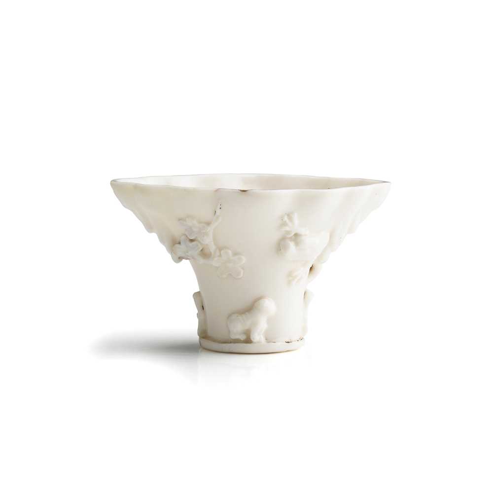 DEHUA LIBATION CUP LATE MING TO 2cabac