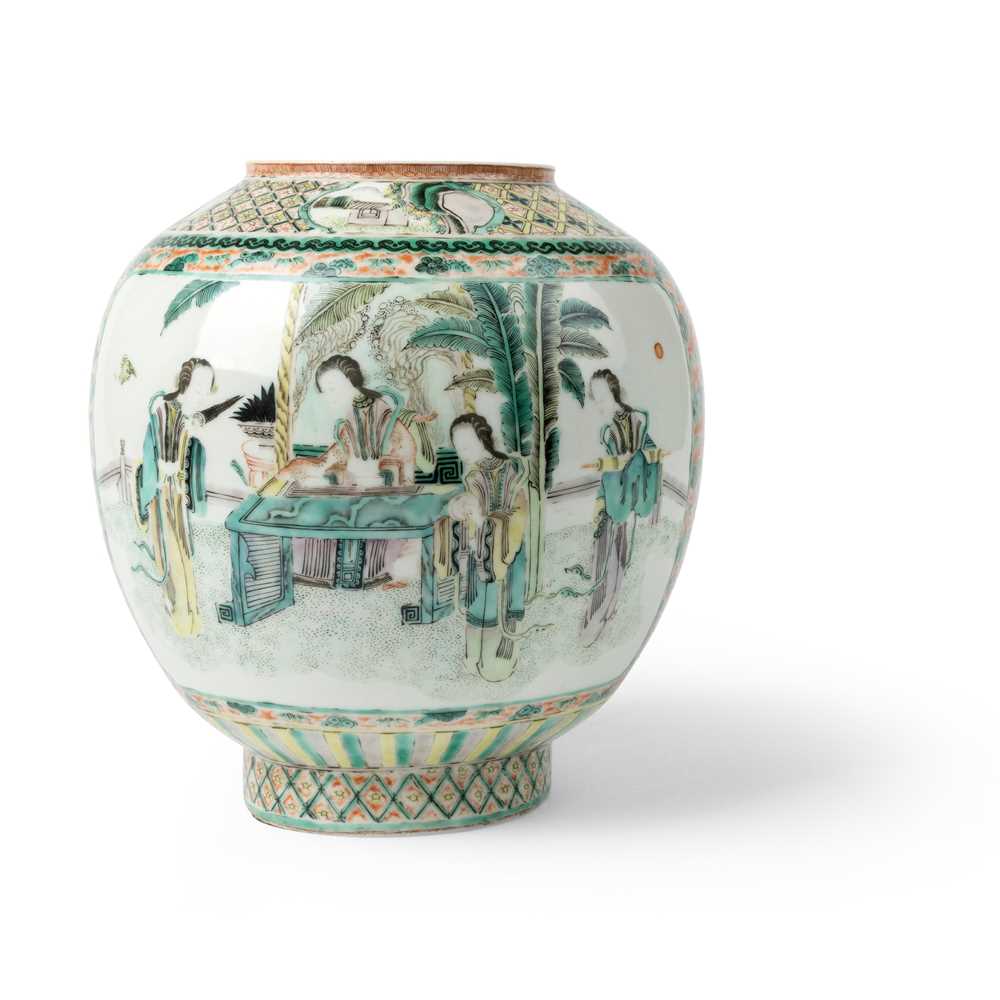 FAMILLE VERTE OVIFORM LANTERN QING 2cac11