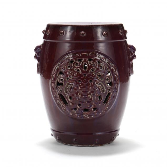 A CHINESE FLAMBE RED GLAZED GARDEN 2c9255