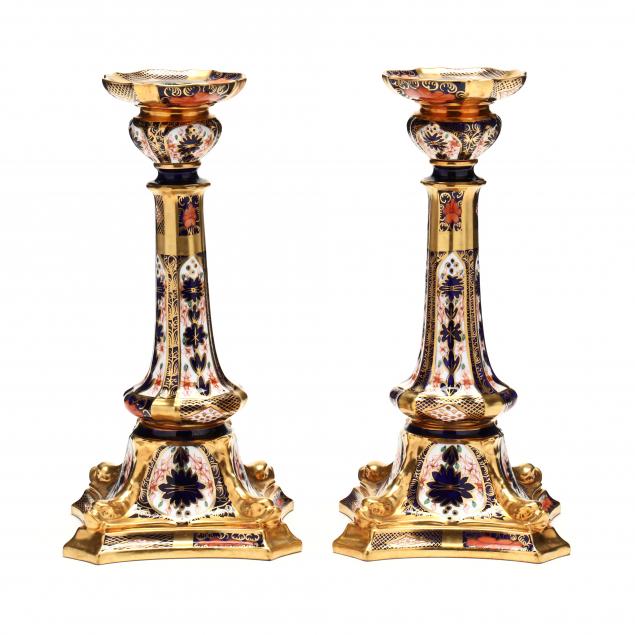 A PAIR OF ROYAL CROWN DERBY OLD 2c9314