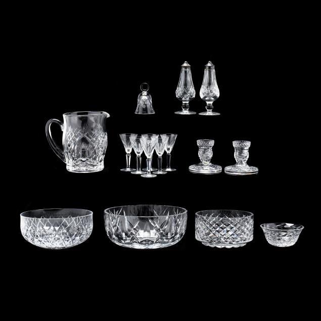 GROUP OF WATERFORD CRYSTAL Including 2c9334