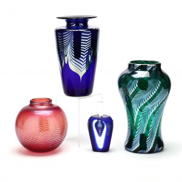 CORREIA FOUR PIECES OF ART GLASS 2c935a