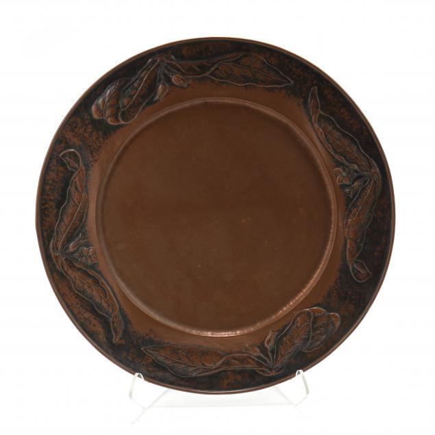 LARGE ARTS AND CRAFTS COPPER PLATTER 2c938e