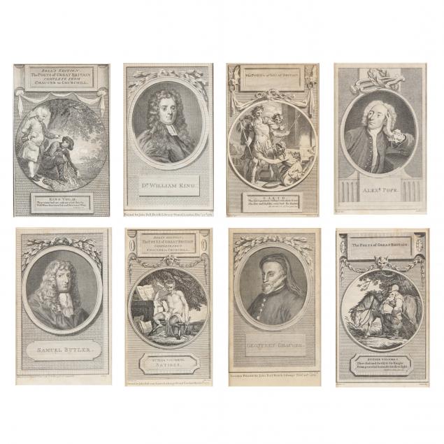 EIGHT ANTIQUE ENGRAVINGS FROM BELL S 2c9450