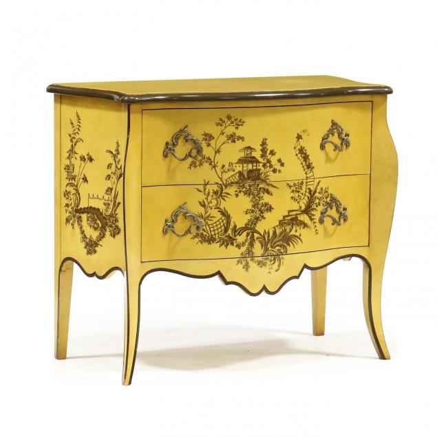 BAKER, CHINOISERIE DECORATED COMMODE