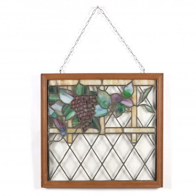 VINTAGE GRAPEVINE STAINED GLASS