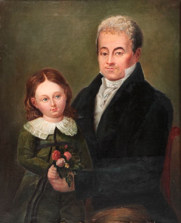 PORTRAIT OF FATHER AND DAUGHTER  2c9c46