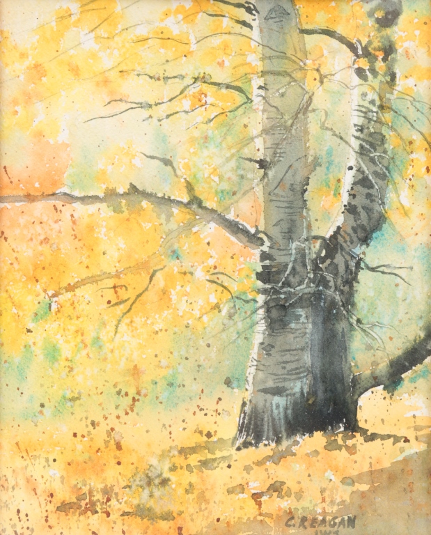 AUTUMN LANDSCAPE SIGNED C REAGAN  2c9c56