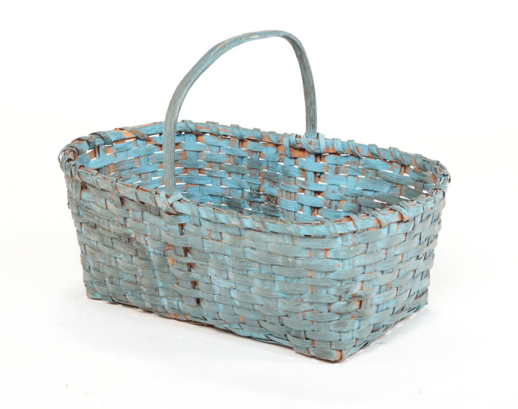 AMERICAN PAINTED BASKET. Early 20th