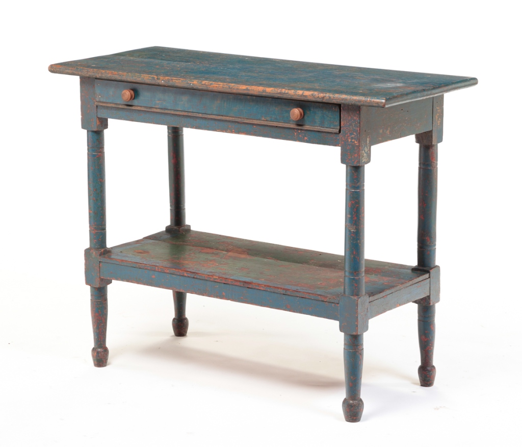 AMERICAN WORK TABLE. Late 19th