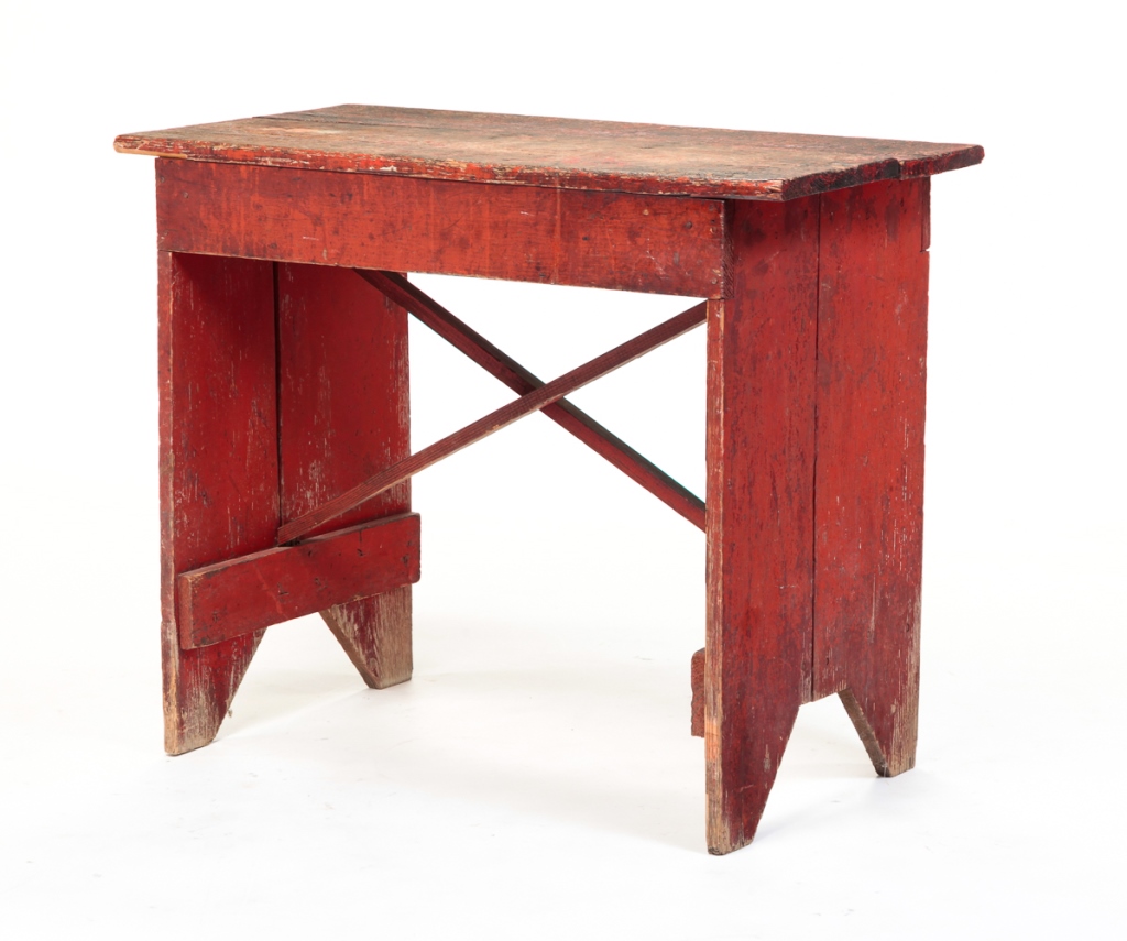 AMERICAN CROCK BENCH. Late 19th century,