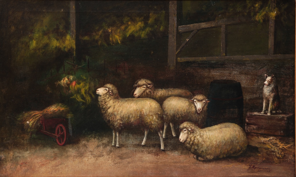 SHEEP BY ALFRED MONTGOMERY. American,