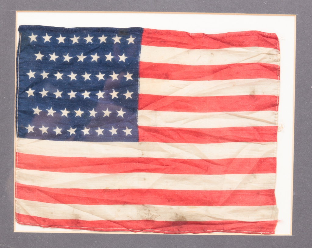 FORTY SIX STAR AMERICAN FLAG 1908 1912  2c9ca6
