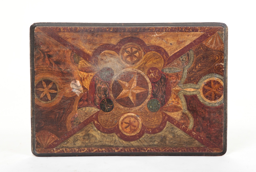 AMERICAN DECORATED BOARD OR TABLE